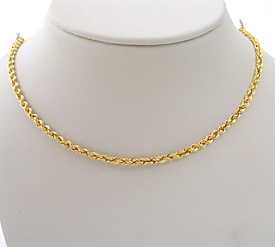 Rope Necklace 10kt 3mm at Kmart.com