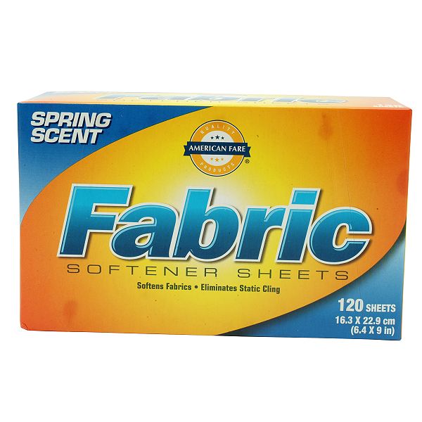 American Fare Fabric Softener Sheets Spring Scent 120 Count Box 11803111
