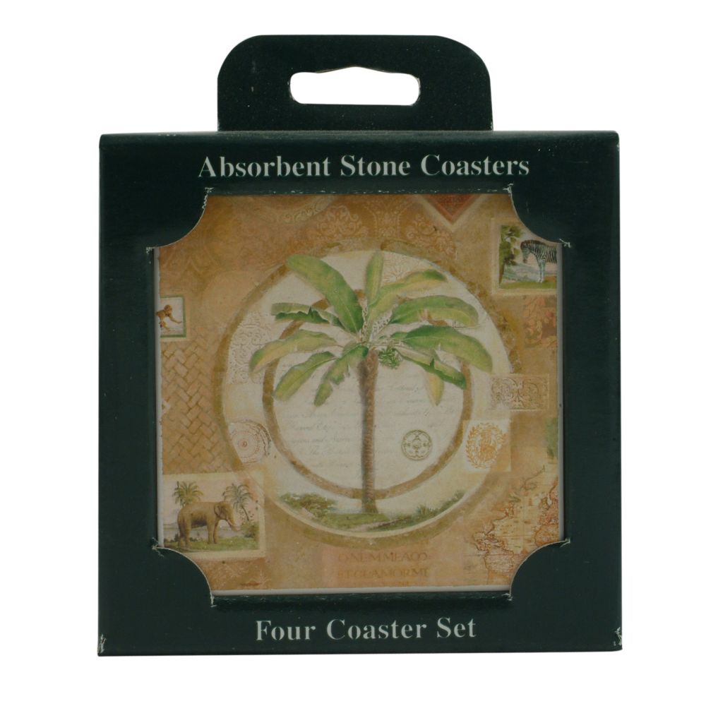 Palm Tree Coaster 4-Piece Set at Kmart.com