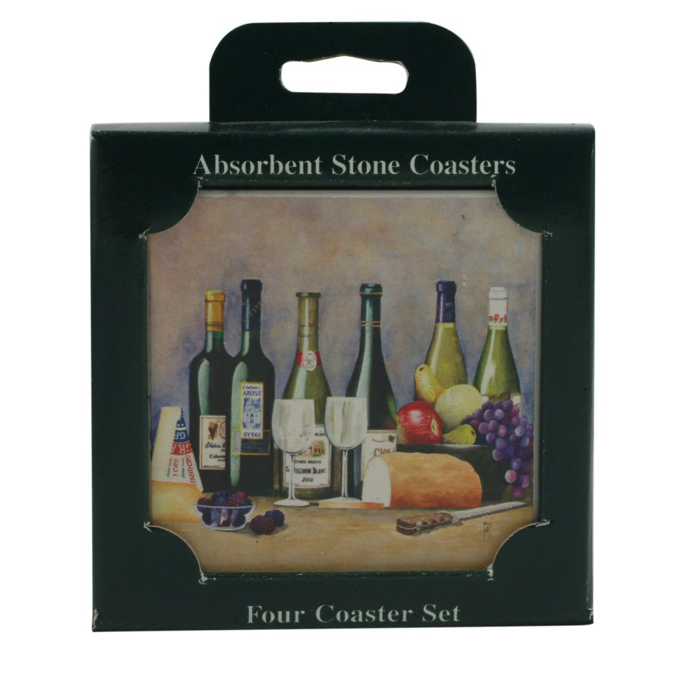 Wine Tasting Coaster 4-Piece Set at Kmart.com