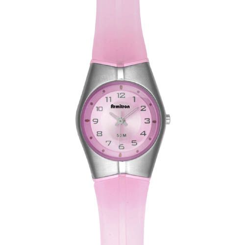 Armitron Womens Analog Watch with Pink Resin Strap at Kmart.com
