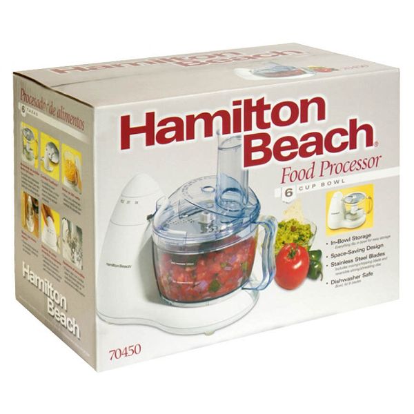 Hamilton Beach Food Processor, 6-Cup Bowl, 1 processor - 17627611
