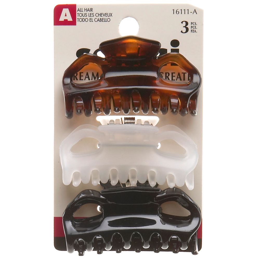 Scunci 3-Loop Jaw Clips at Kmart.com