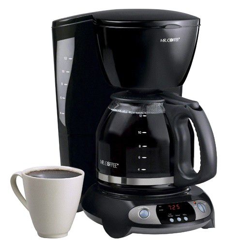 Mr. Coffee Coffee Maker with Clock - Black