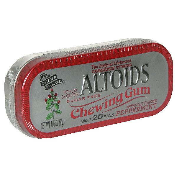 Altoids Chewing Gum, Peppermint, Sugar Free, 20 Pieces [1.05 Oz (30 22882111