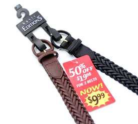 Basic Editions Men's Belts - Set of 2