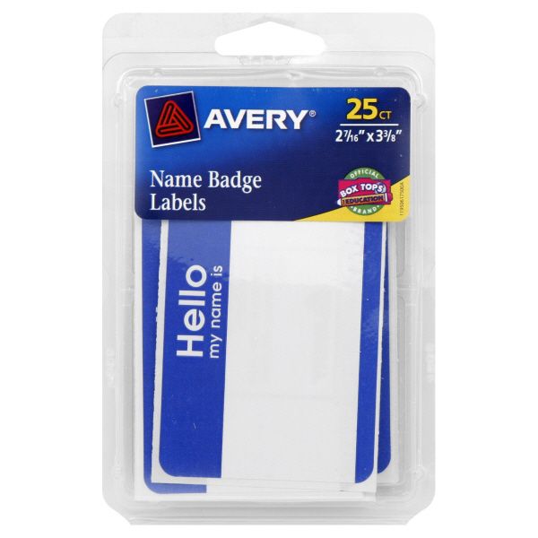 Avery Name Badge Labels 25 labels