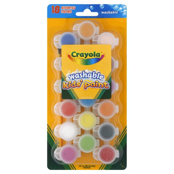 Crayola Kids' Paint, Washable, 18 colors [3 fl oz (88 ml)] at Kmart.com