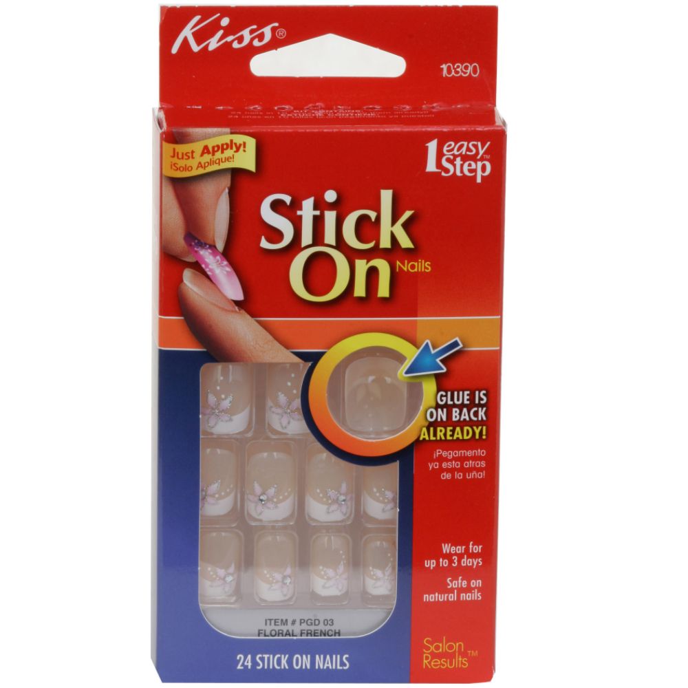 Kiss Nail Kit, Self-Adhesive Nails, Brides White French, 1 kit at Kmart.com