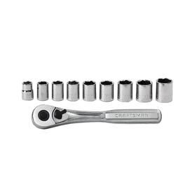 Craftsman 9pc Socket Set, 6pt Metric with Ratchet at Kmart.com