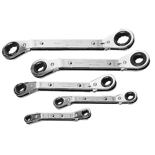 Craftsman&nbsp; 5 pc. Wrench Set, Offset Ratchet Metric