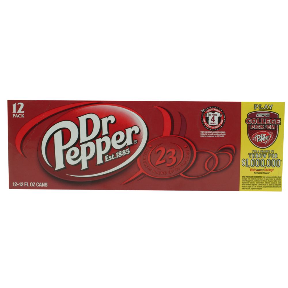 Dr Pepper 12 Fluid Ounce Cans Fridge Mate 12 Pack at Kmart.com