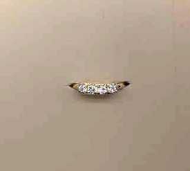 Cubic Zirconia Toe Ring 10 kt