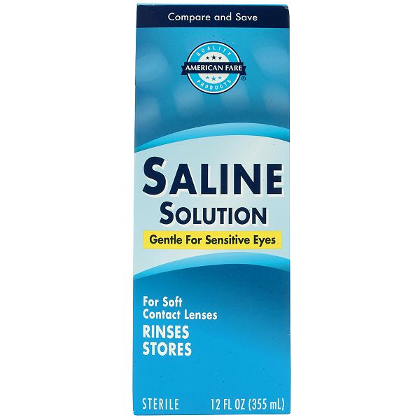 American Fare Saline Solution 12 Fluid Ounce 38784311