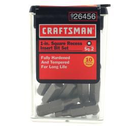 Craftsman SQ2 1in Square Insert Bit, 10 Pack at Kmart.com