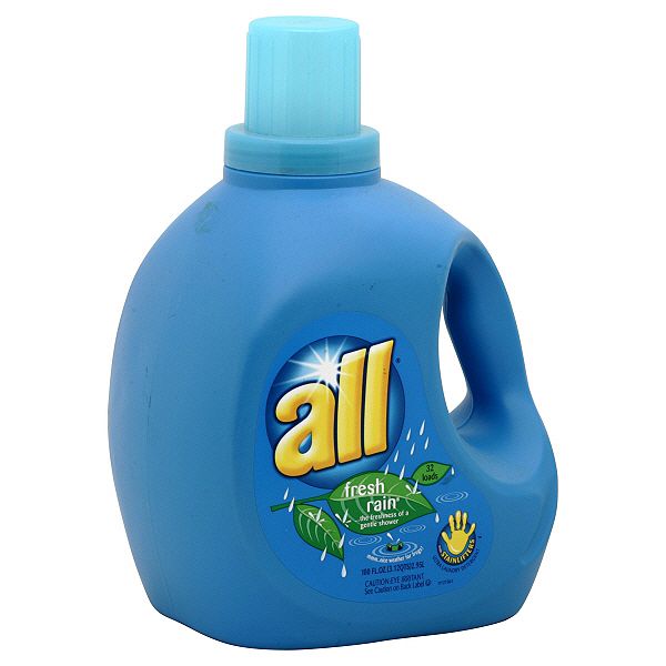 All Laundry Detergent, Ultra, Fresh Rain, 100 Fl Oz (3.12 Qt) 2.95 Lt 41455211