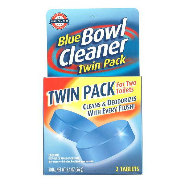 American Fare Automatic Blue Toilet Bowl Cleaner Twin Pack 3.4 Ounce 41520411