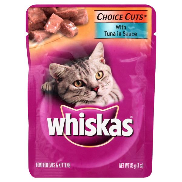 Whiskas Choice Cuts Food for Cats & Kittens, with Tuna in Sauce, 3 oz (85 g) at Kmart.com