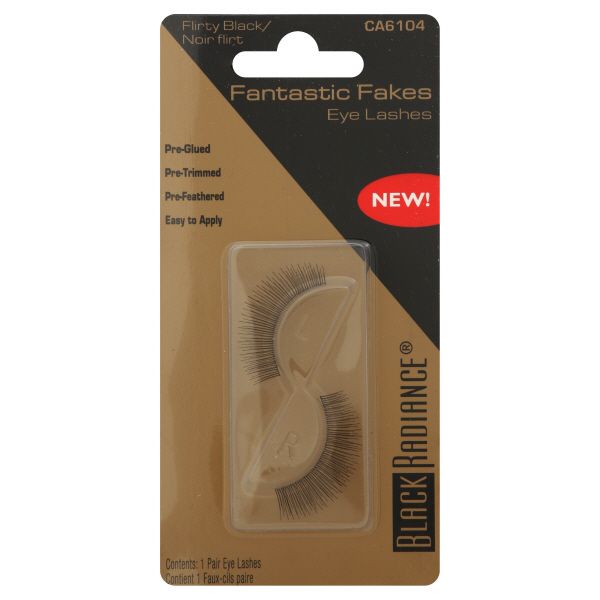 Black Radiance Fantastic Fakes Eye Lashes, Flirty Black CA 6104, 1 pair at Kmart.com