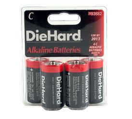 DieHard C Alkaline Batteries, 4pk