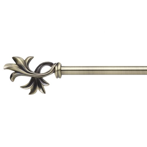 Essential Home Decorative Curtain Rod Set Adjustable 4884 Inches