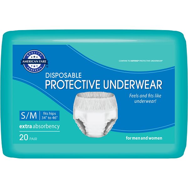 American Fare Protective Underwear Medium 20 Count 48006711