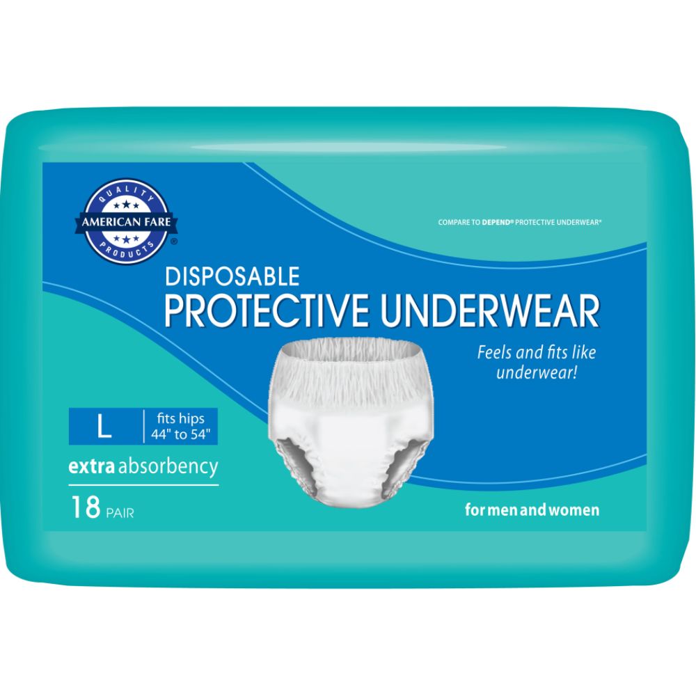 American Fare Protective Underwear Large 18 Count