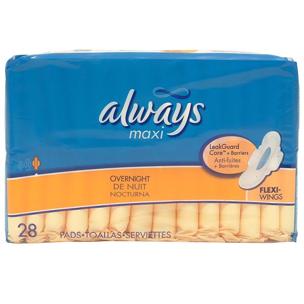 Always Maxi Pads Overnight 48034514