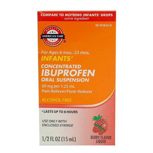 American Fare Infant Ibuprofen Oral Suspension Berry Flavored Liquid . 48095611