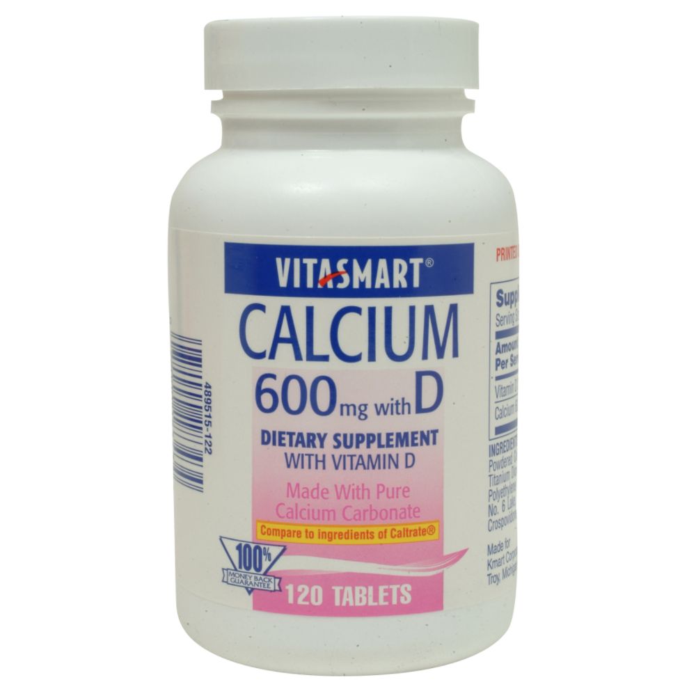 VitaSmart Calcium Dietary Supplement With Vitamin D 600mg 120 Count at Kmart.com