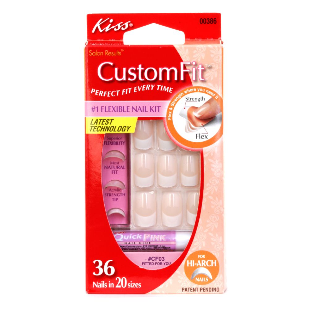 Kiss French Nail Kit, Real Short Length, Tailored 00384, 1 kit at Kmart.com