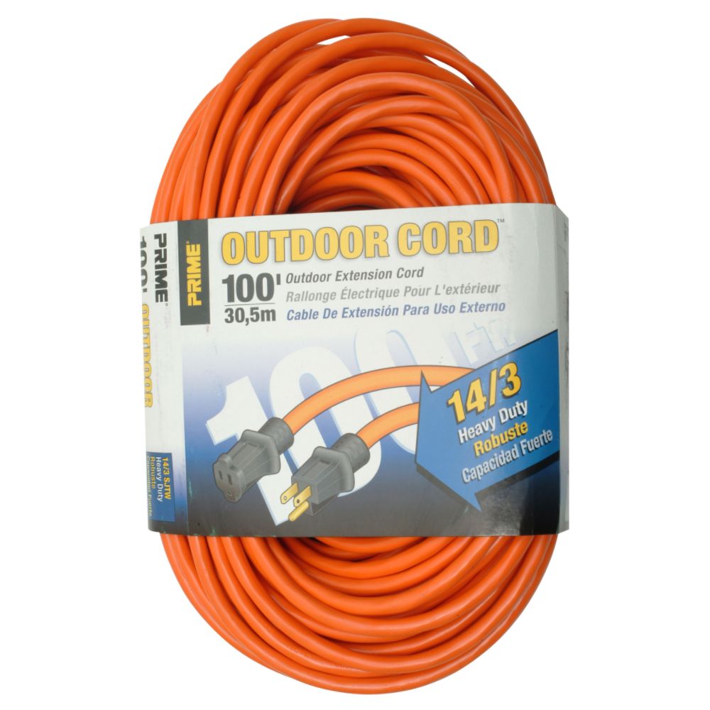 Prime Outdoor Extension Cord Orange 14/3 at Kmart.com