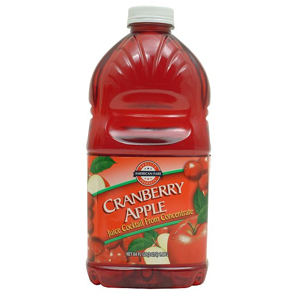 American Fare Juices Cranberry Apple 64 Fluid Ounce Plastic Bottle 53392611