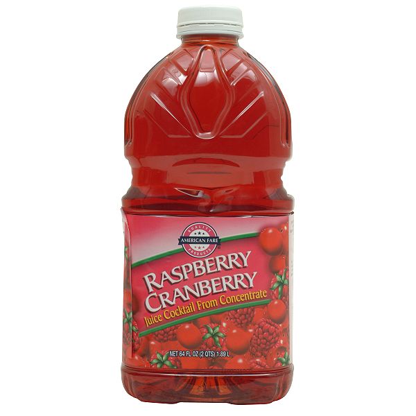 American Fare Juices Cranberry Raspberry 64 Fluid Ounce Plastic Bottle 9990000053392613P American Fare 53392613