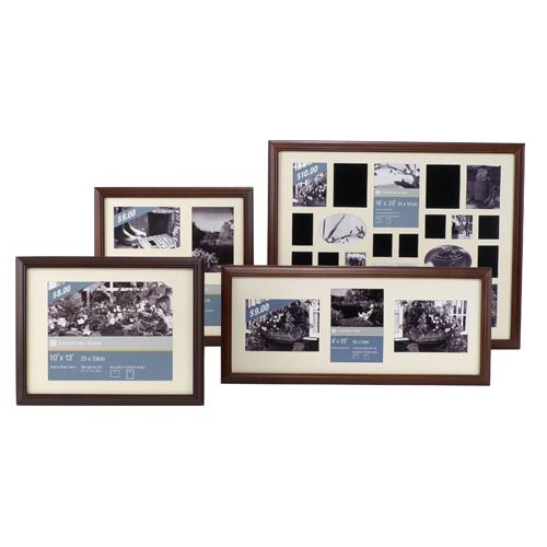 Essential Home Mahogany Ribbed Wall Frame
