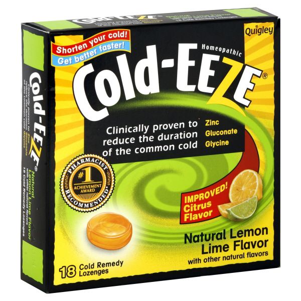 Cold-Eeze Cold Remedy Lozenges, Natural Lemon Lime Flavor, 18 lozenges at Kmart.com