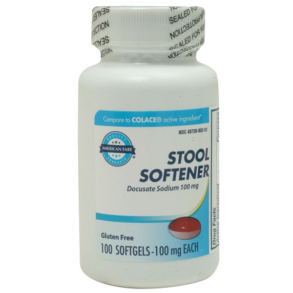 American Fare Stool Softener Softgels 100mg 100 Count 68058011