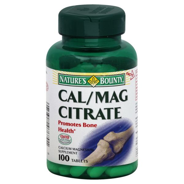 Nature's Bounty Cal/Mag Citrate, 100 tablets at Kmart.com