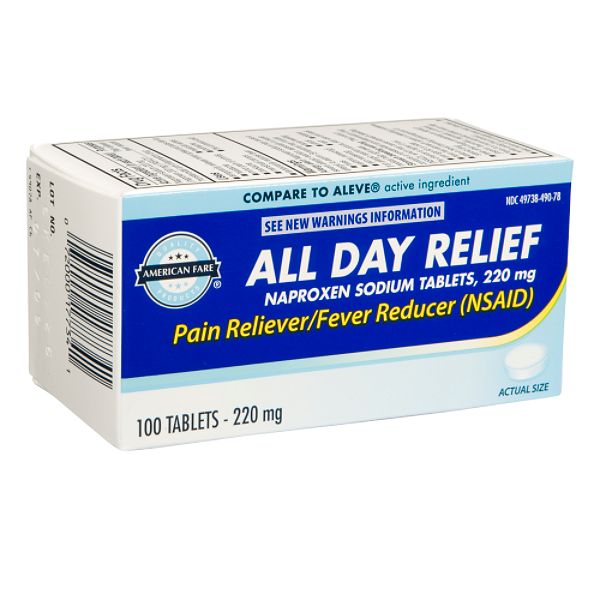 American Fare All Day Relief 220mg Naproxen Sodium Tablets 100 Count 68192411