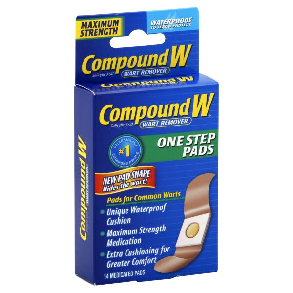 Compound W Wart Remover, Maximum Strength, One Step Pads, 14 pads at Kmart.com