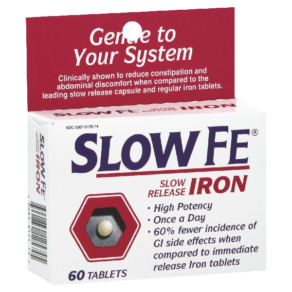 Slow Fe Slow Release Iron, Tablets, 60 tablets at Kmart.com