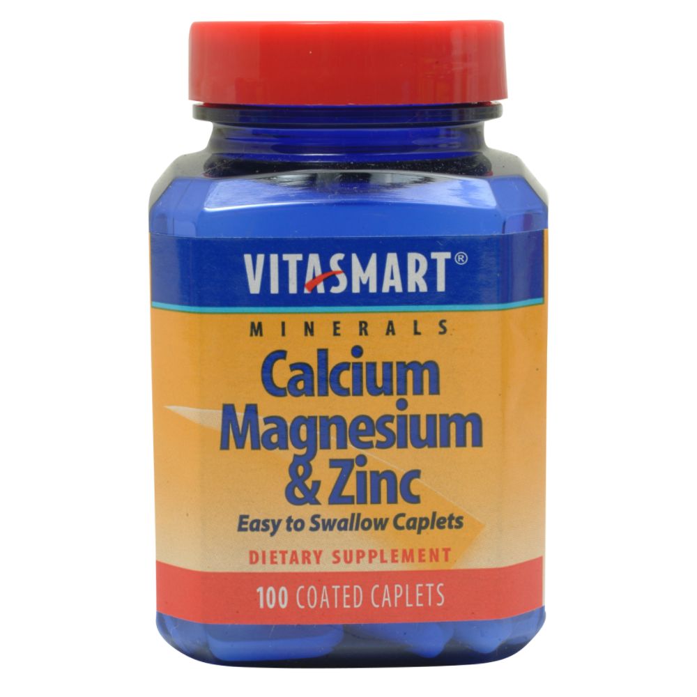 VitaSmart Calcium Magnesium And Zinc Coated Caplets 100 Count at Kmart.com