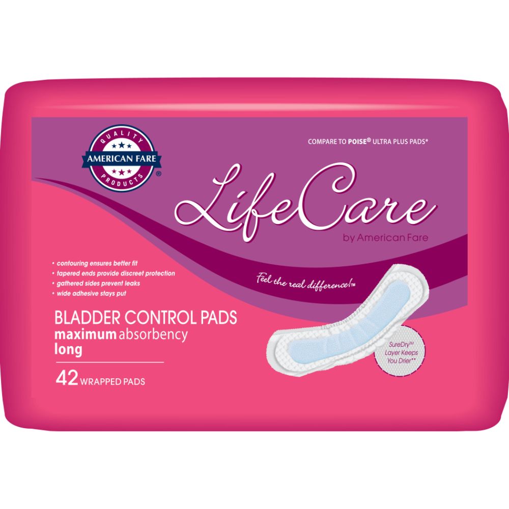 American Fare Ultra Absorbent Pads for Bladder Control - 42 count