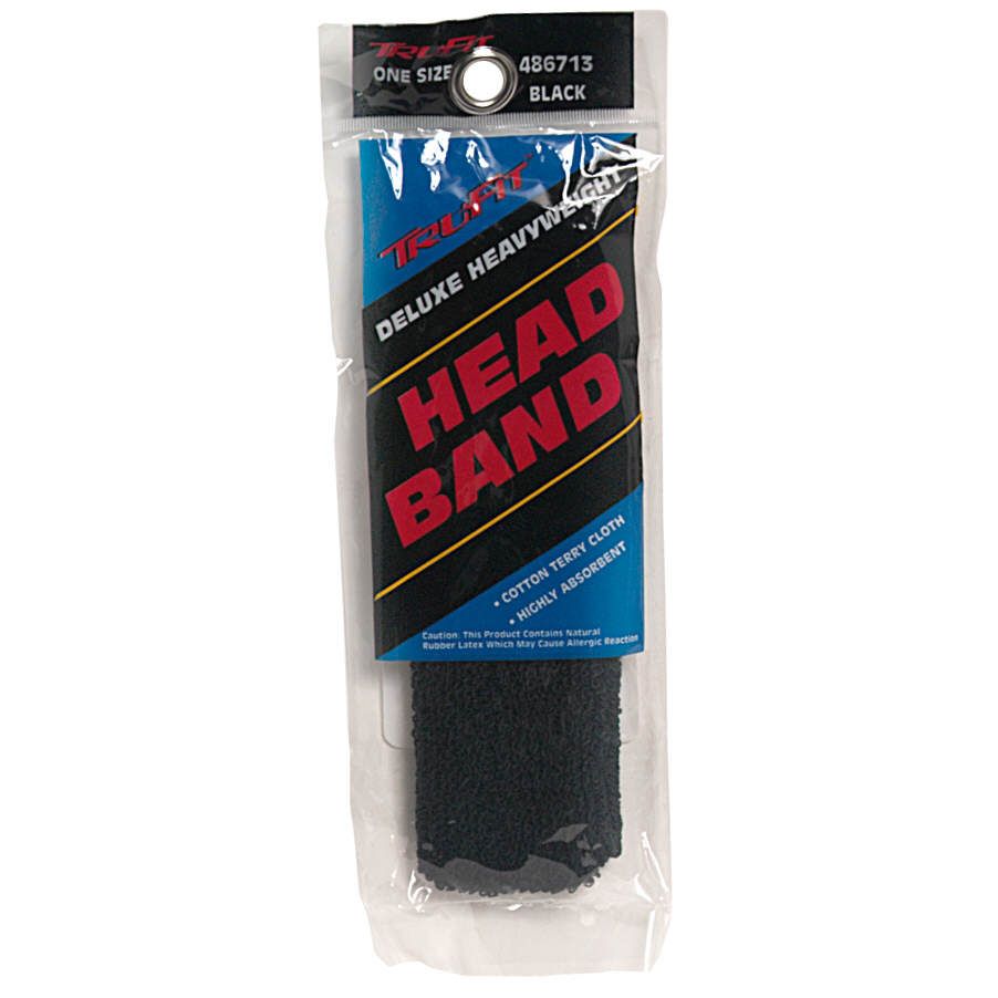 Tru-Fit Head Band, Deluxe Heavyweight, Black, One Size, 1 headband at Kmart.com