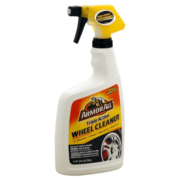 Armor All Wheel Cleaner, Triple Action, 24 fl oz (1.5 pt) 709 ml
