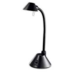Essential Home Black Halogen Desk Lamp