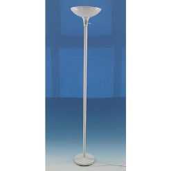 Essential Home Torchiere White Metal Lamp