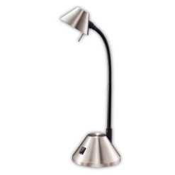 Essential Home Silver Halogen Desk Lamp