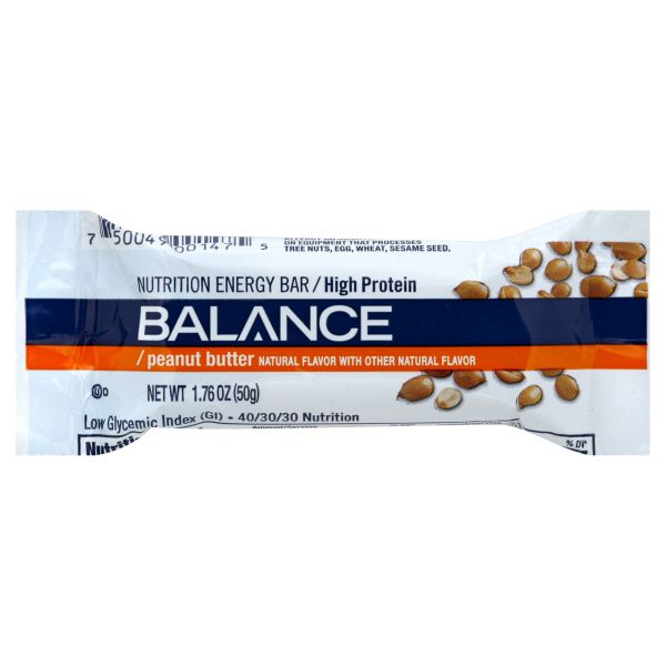 Balance Nutrition Energy Bar, Peanut Butter, 1.76 oz (50g) at Kmart.com