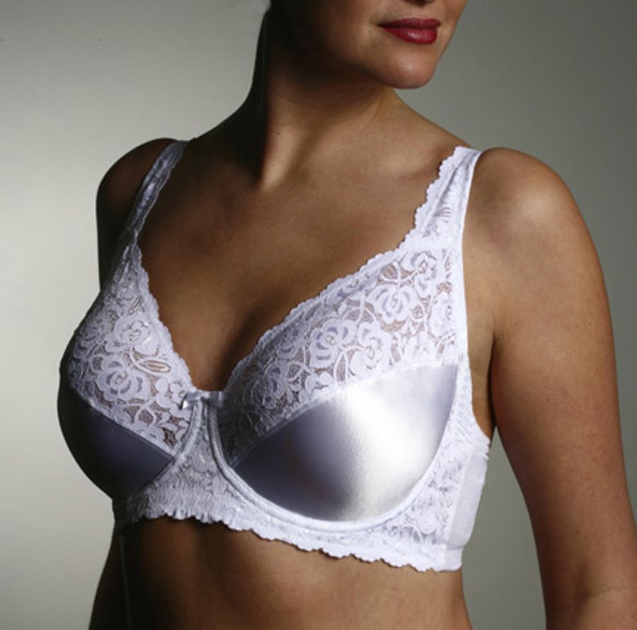 Pink K Women's Underwire Satin and Lace